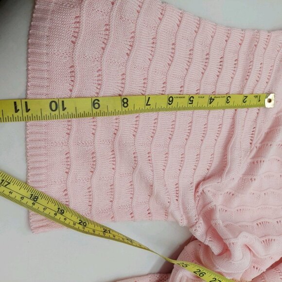 Christopher Banks Ladies Open Front Cardigan Size 3X Short Sleeve Loose Knit - Picture 7 of 7